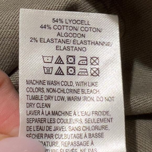 LUCKY BRAND Women’s Utility Jacket Small Green Camo Button Front Stretch Pockets - Picture 5 of 9